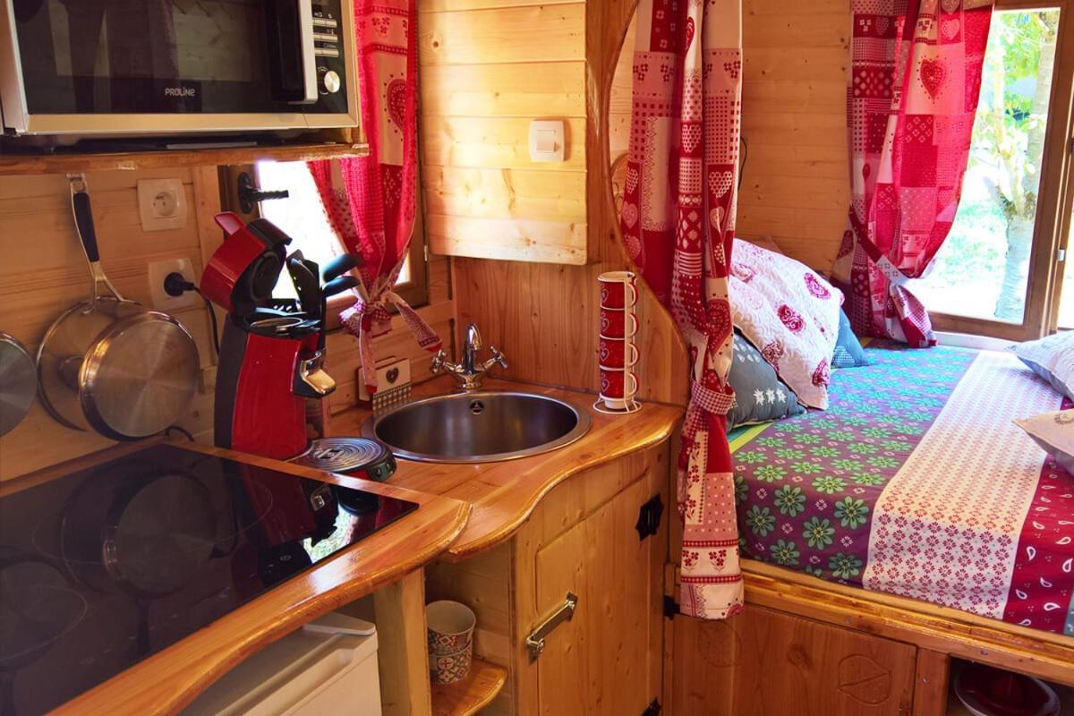 Roulottes Au Pied Du Vercors แซงต์-ฌอง-ออง-รัวยองส์ ภายนอก รูปภาพ